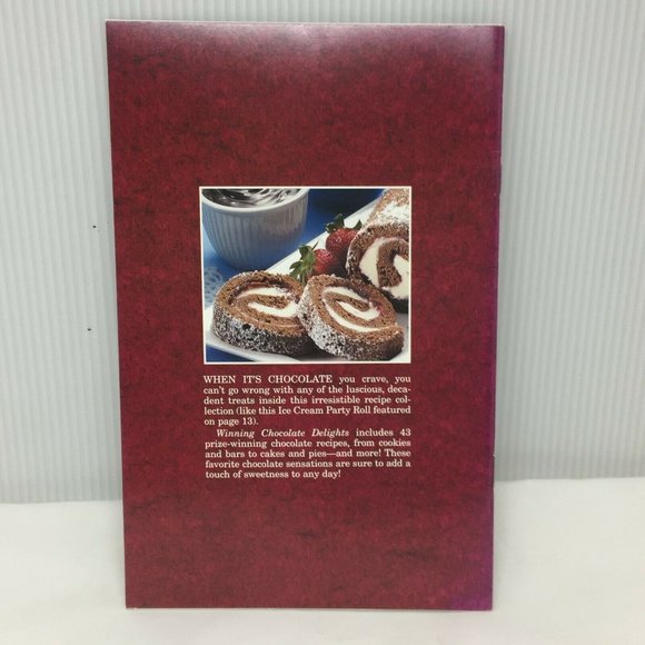 Winning Chocolate Delights Recipe Cookbook Baking Recipes Dessert Cake Pie - Picture 2 of 9